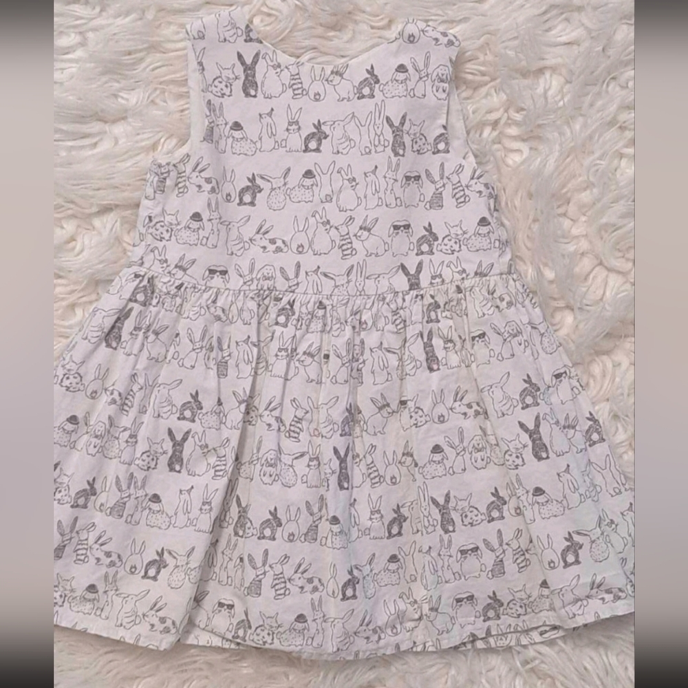 EUC Adorable Bunny Print Dress